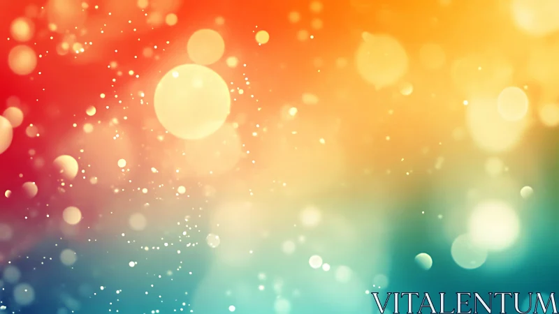 Glow-kissed color nebula with drifting luminous bokeh orbs.