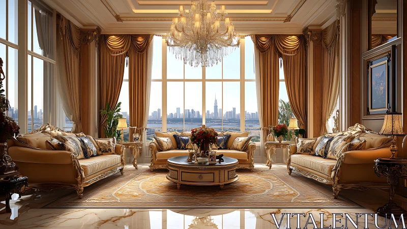 Golden skyline salon where chandeliers gossip with sunset.