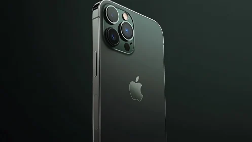 Sleek iPhone Pro in Deep Forest Green with Advanced Triple Camera