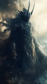 Midnight Warden rising from stormlit etheric shadows.