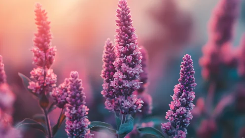Stacked Inflorescence Blooms in Gradient Field.