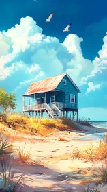 Elevated Residential Structure on Coastal Sand Dune.