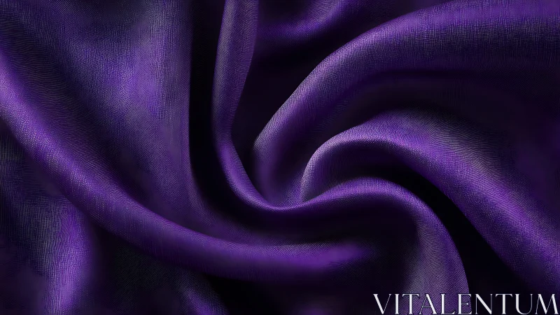 High-resolution close-up of folded iridescent purple satin fabric