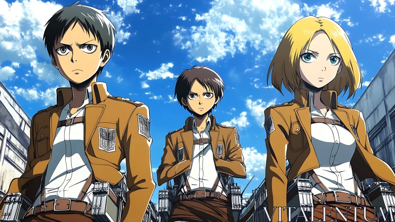 Skybound cadets stride beneath walls of looming danger.