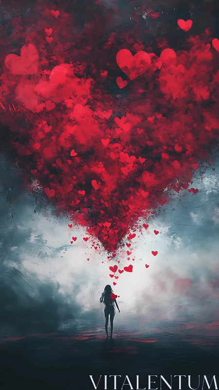 Love's Endless Sky: A Heart Rising Above