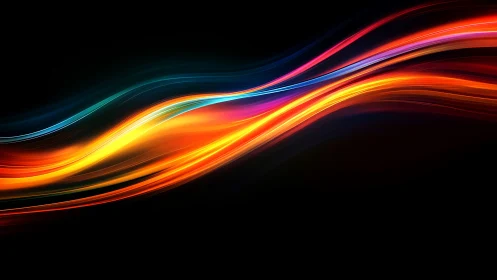 Solar ribbons of neon light streaming through cosmic night.