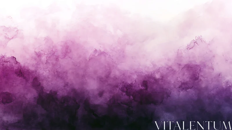 Violet cloud gradient drifts upward through luminous mist