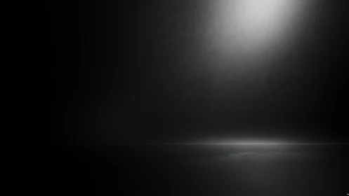 Dark textured studio backdrop glows under single spotlight.