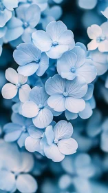 Delicate Blue Forget-Me-Nots in Soft Focus.