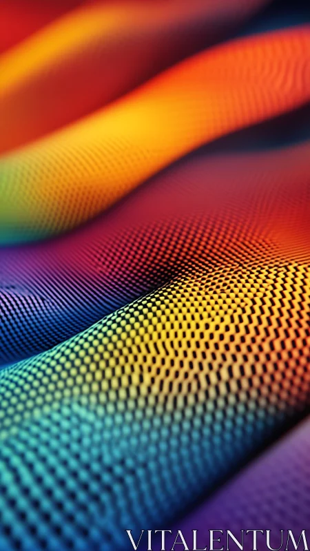 Colorful woven waves of light in a softly shifting pattern.