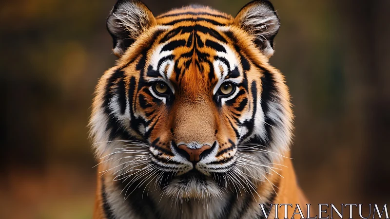 Majestic tiger portrait under soft diffused natural light.