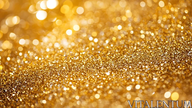 Glittering gold horizon shimmers like a tiny jeweled galaxy