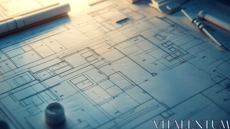 Architectural Blueprint and Design Tools on Workspace.
