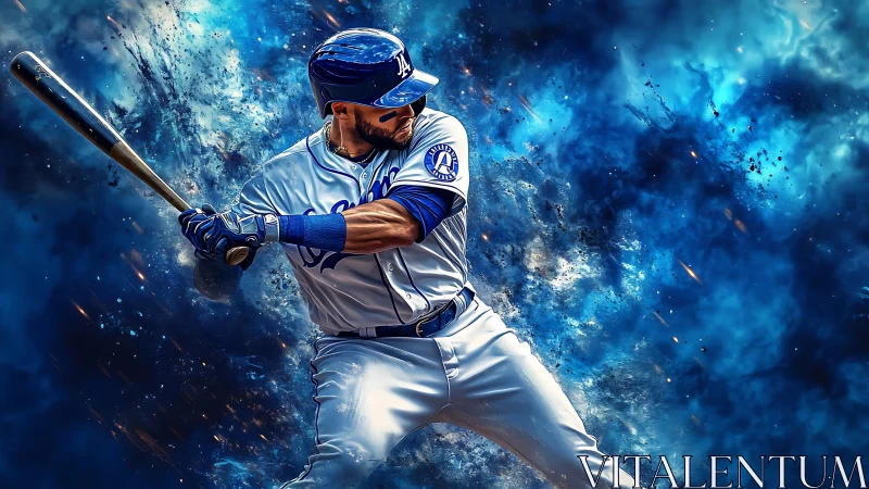 Starfield slugger carves galaxies with a furious swing.