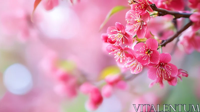 Cherry Blossoms Dance: Pink Petals Burst into Spring Magic.