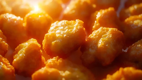 Golden Sea Buckthorn Berries with Translucent Oil Coating and Crystalline Surface Texture