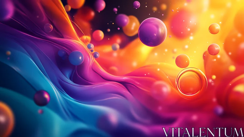 Nebula Drifts and Bubble Planets in Fluorescent Colorstorm.