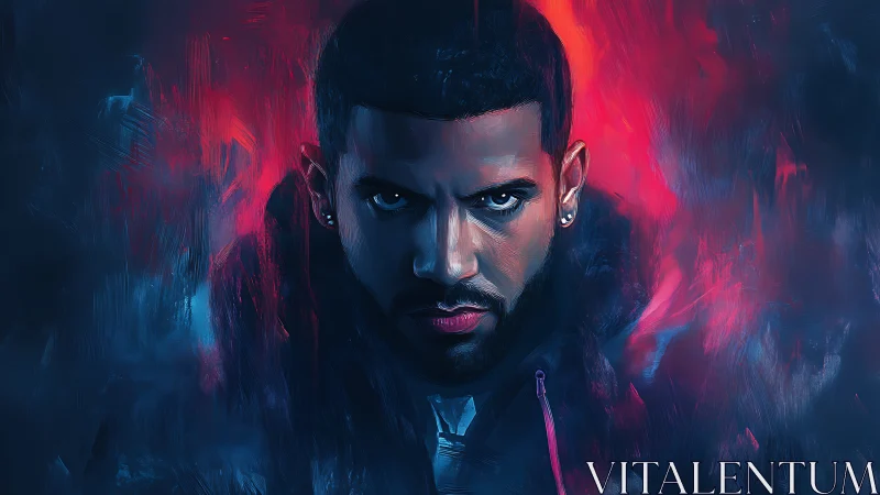 Chromatic intensity portrait with neon thermal contrast field.