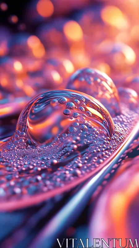 Liquid galaxies shimmer as neon bubbles bloom and rise