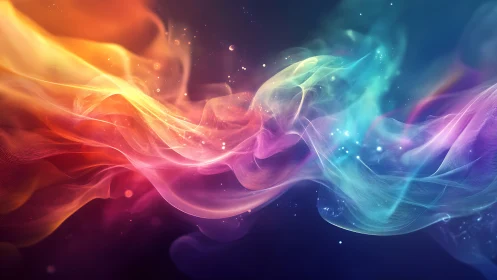 Spectral fluid dynamics of multicolor light waves in motion field