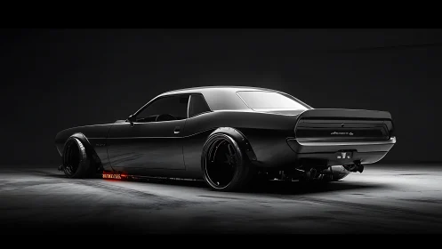 Midnight muscle prowls the studio floor in polished shadow