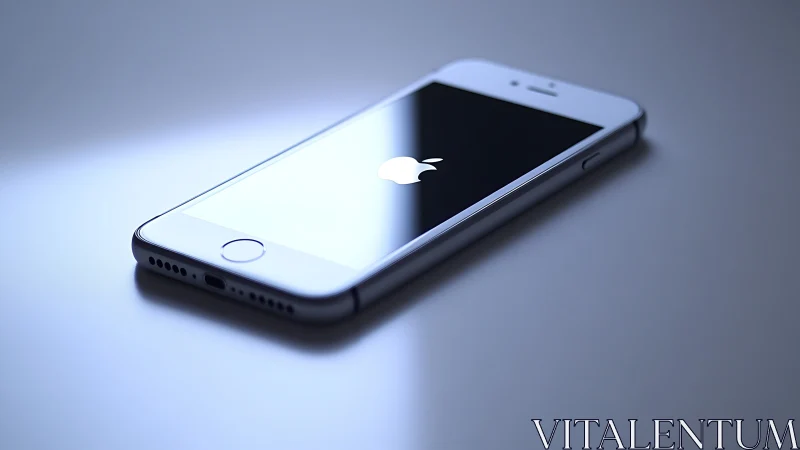 iPhone displaying startup screen with Apple logo.