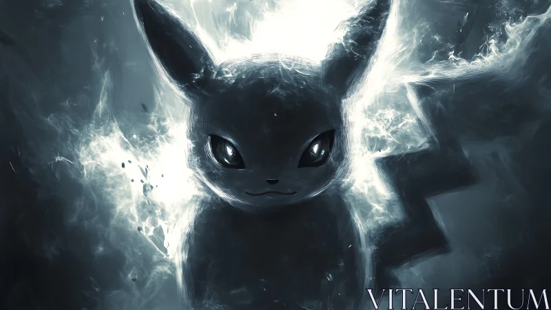 Dark electric creature with glowing energy aura portrait