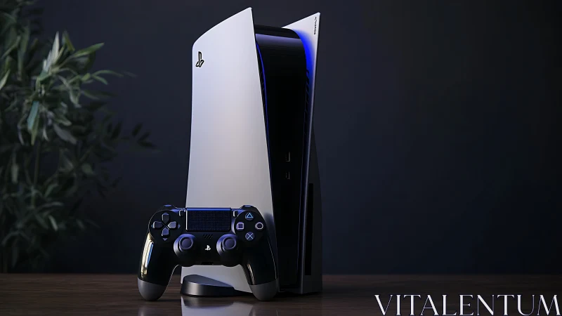 PlayStation 5 Console with DualSense Controller Studio Setup.