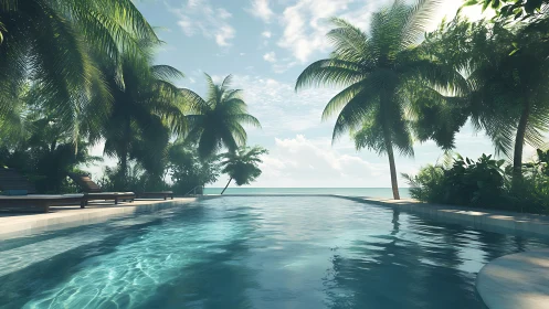 Infinity Pool Embraces Tropical Paradise.