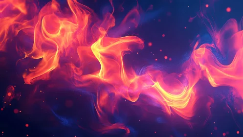 Volumetric Fluid Dynamics: Neon Energy Cascade with Chromatic Gradient Flow