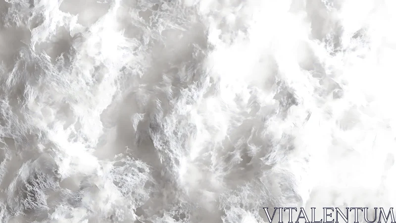 Billowing white cloud texture suggests soft ethereal motion.