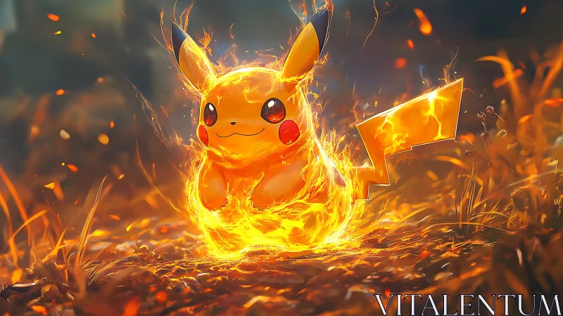 Volumetric Pyrokinetic Rendering of Stylized Electric Rodent with Dynamic Particle Effects