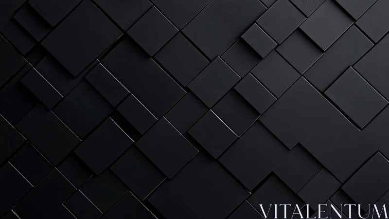 Midnight rectangles quietly stack themselves into sleek order