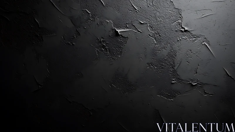 Textured black surface with quietly dramatic depth and light.