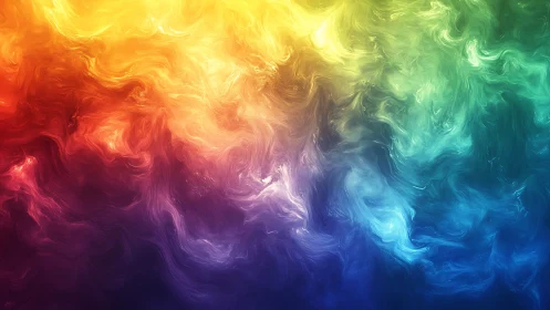 Spectral fluid dynamics render shows swirling full‑spectrum gradient