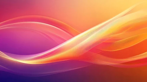 Glowing ribbons of color drift gently across a warm sky