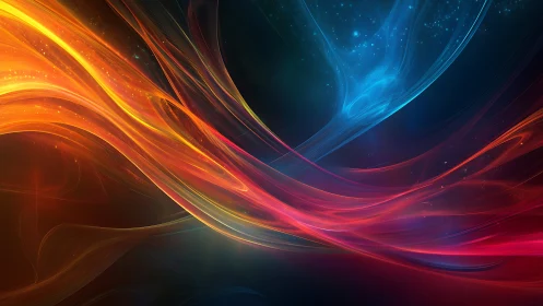 Radiant spectral light streams cross in high-energy curved waveforms