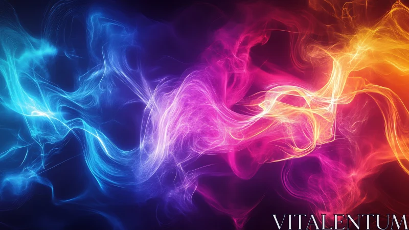 Neon Energy Streams on Dark Canvas.