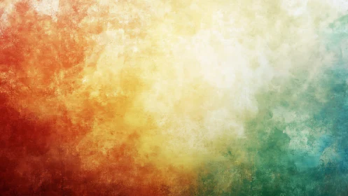Warm spectrum gradient texture with mottled painterly grain.