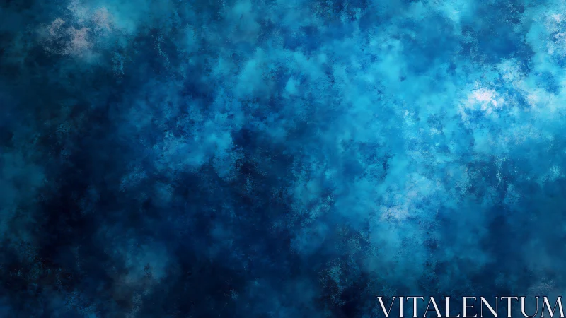 Cerulean textured cloudscape with deep atmospheric gradients.