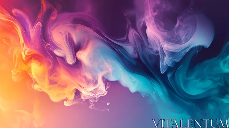 Chromatic fluid dynamics in luminous multicolor vapor plumes.
