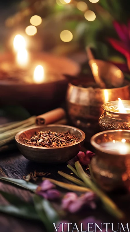 Spiced petals and candlelight quietly compose a zen evening