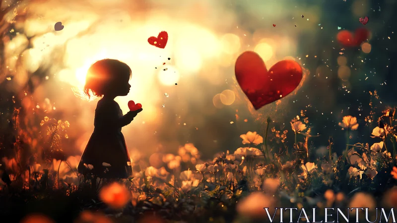 A Child's Dream of Love in Golden Light.