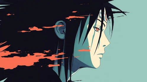 Profile view shows stylized character with trailing streaks