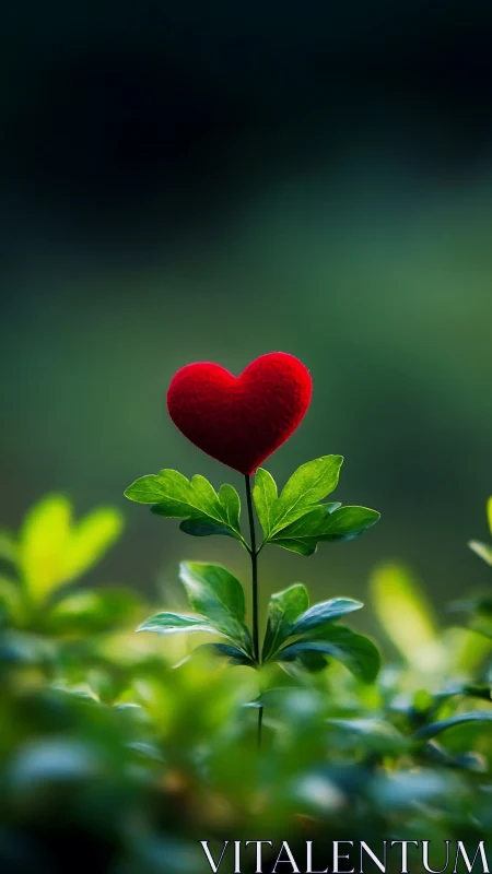 A Heart-Shaped Bloom Celebrates Love and Growth in Nature