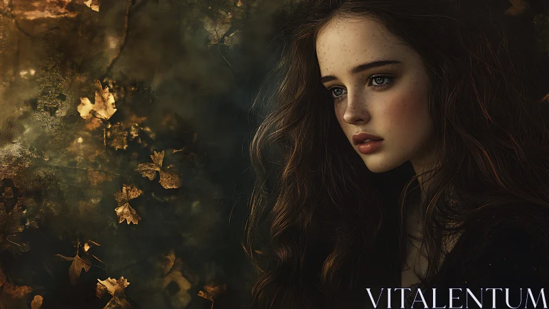 Soft autumn light rests on a thoughtful young woman&rsquo;s face