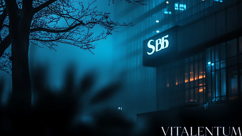 SB5 Office Building at Dusk: Urban Architecture.