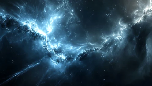 Digital nebula stream in high-contrast cosmic composition.