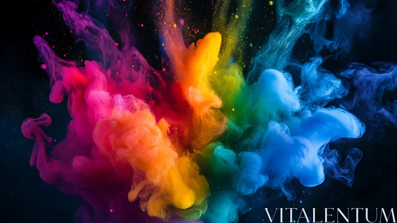 Color storms erupt midair, weaving nebulae of liquid light