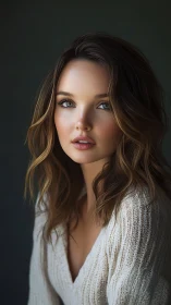 Soft morning light crowns a contemplative portrait gaze